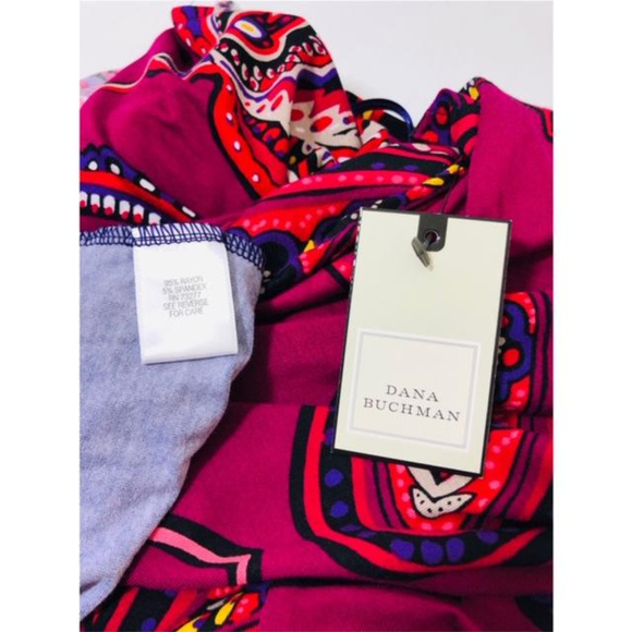 Women's Dana Buchman Paisley Pink Puple Tunic XXL - Picture 8 of 8